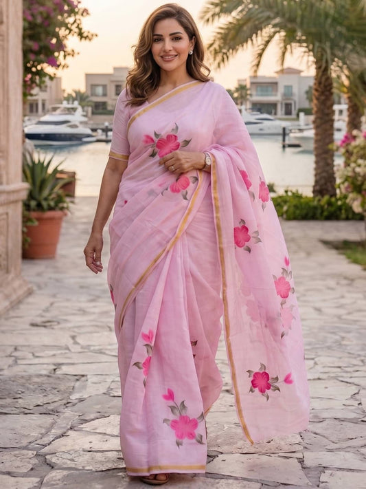 Mul Cotton Saree –69 AED