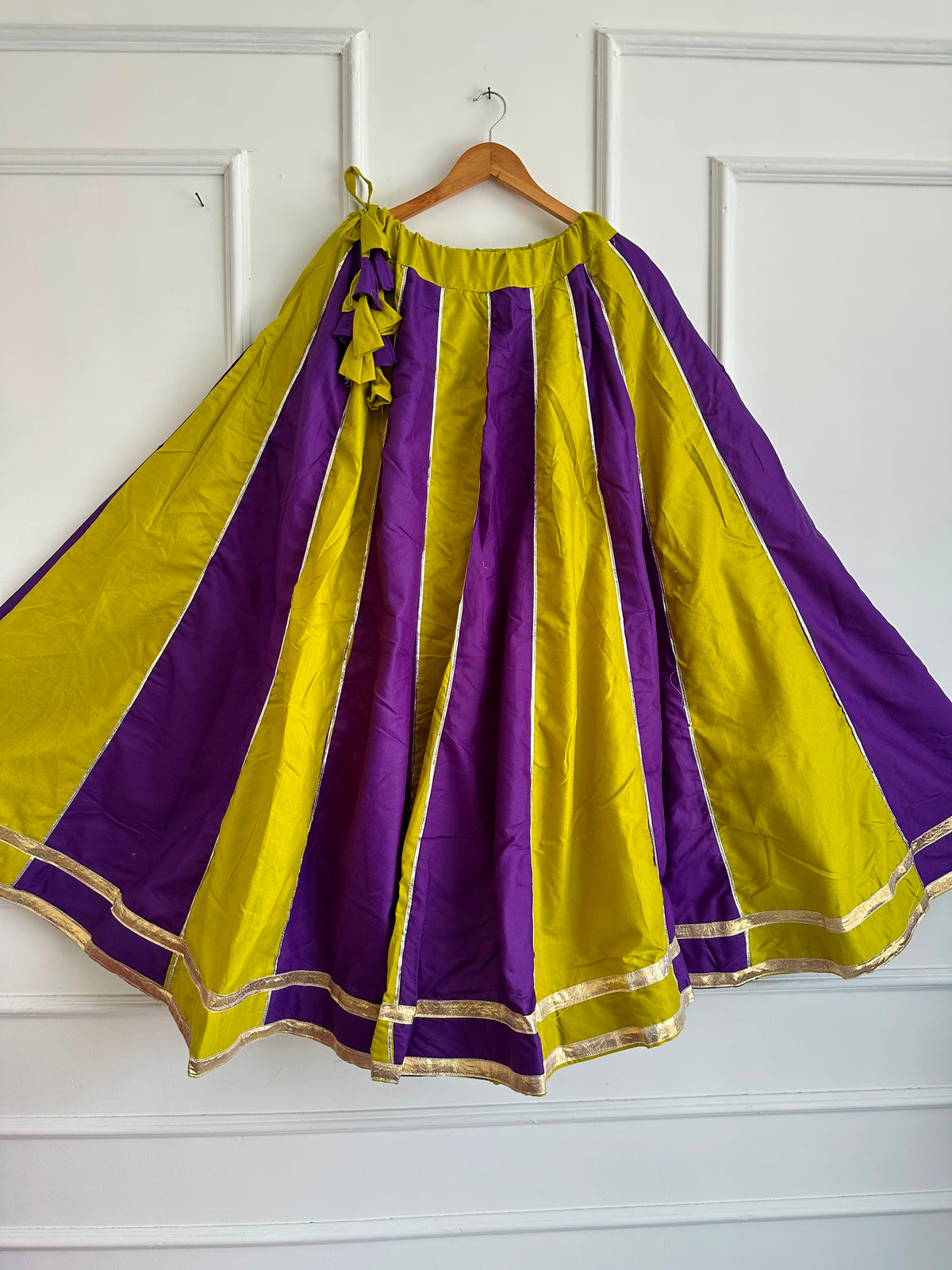 Navaratri Special Cotton Slub Flared Skirt