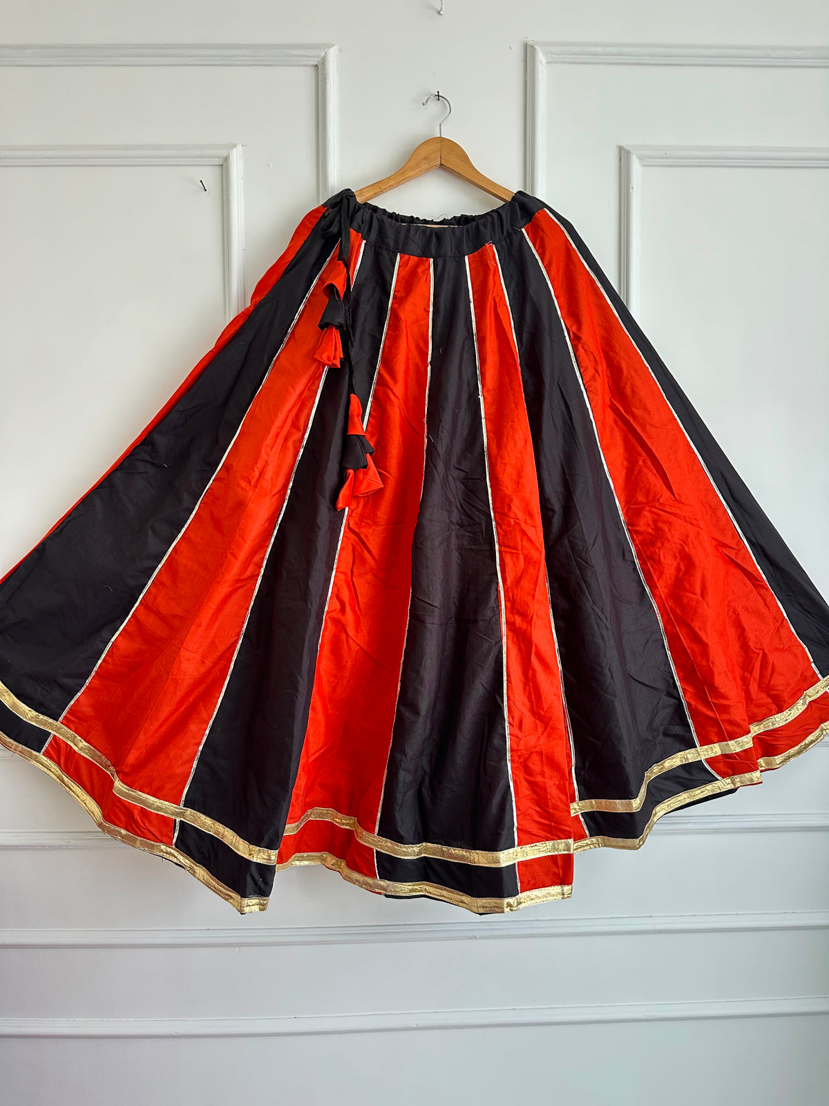Navaratri Special Cotton Slub Flared Skirt
