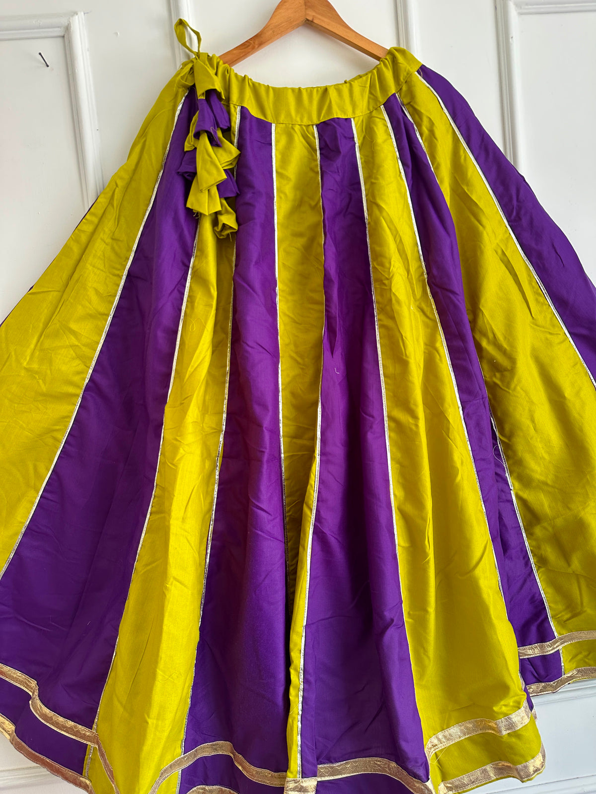 Navaratri Special Cotton Slub Flared Skirt