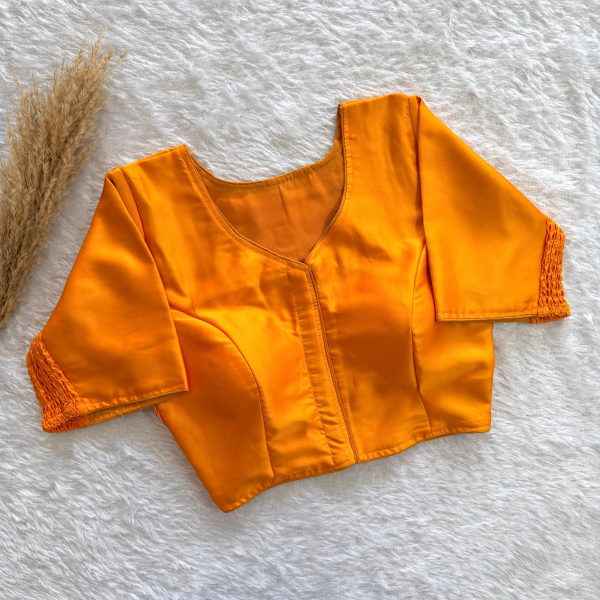 Reg U Plain Stretchable Readymade Blouse