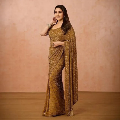 Georgette Sequince Saree