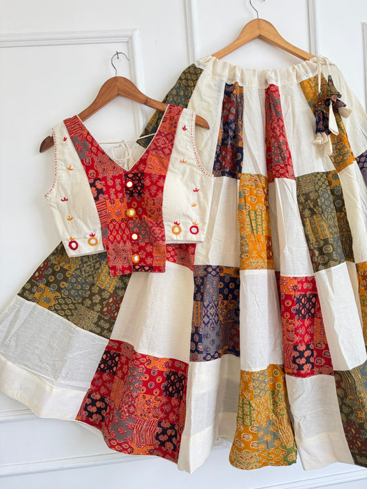Navaratri Special Ajrakh Cotton Chaniya Choli