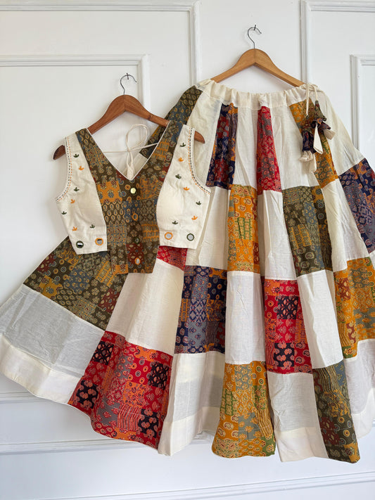 Navaratri Special Ajrakh Cotton Chaniya Choli