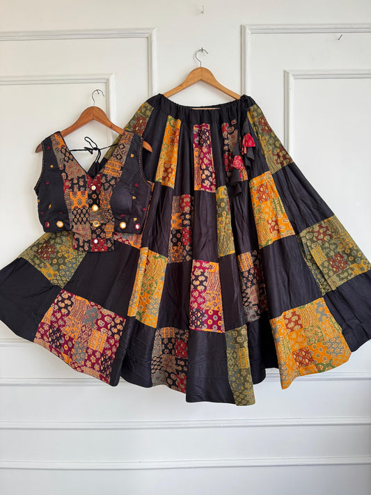 Navaratri Special Ajrakh Cotton Chaniya Choli