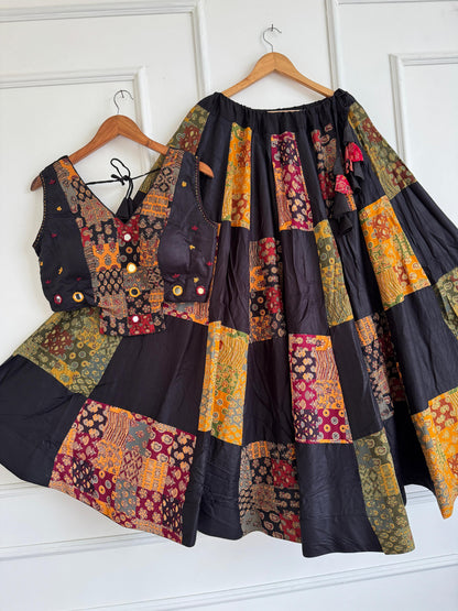 Navaratri Special Ajrakh Cotton Chaniya Choli