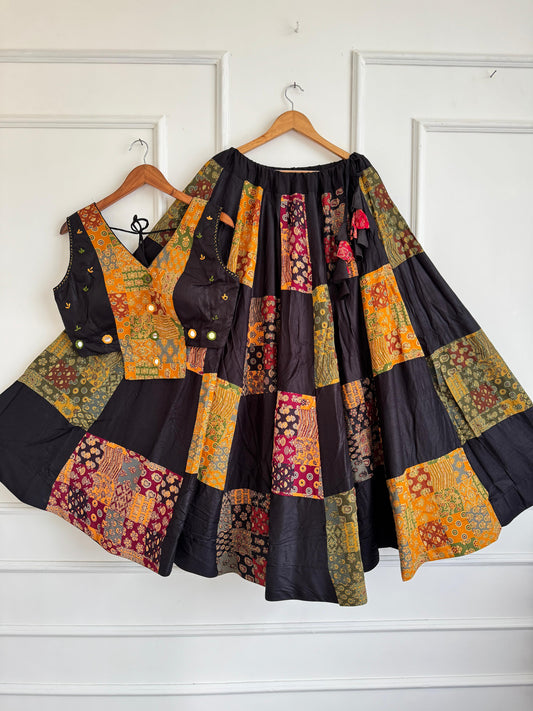 Navaratri Special Ajrakh Cotton Chaniya Choli