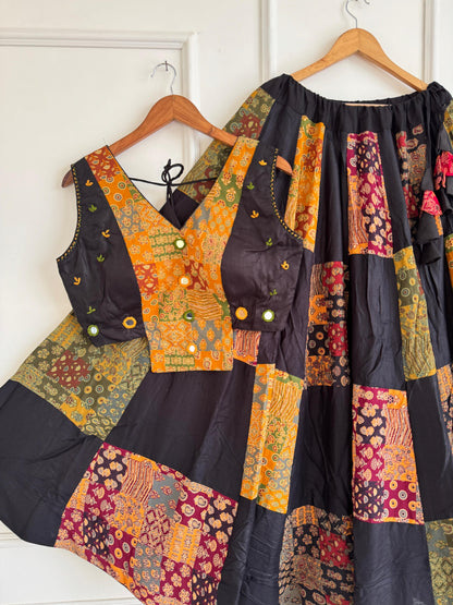 Navaratri Special Ajrakh Cotton Chaniya Choli