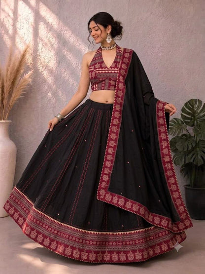 Navaratri Special Ajrakh Cotton Chaniya Choli