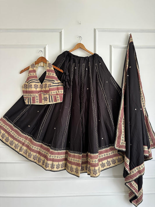 Navaratri Special Ajrakh Cotton Chaniya Choli