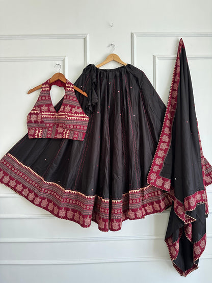 Navaratri Special Ajrakh Cotton Chaniya Choli