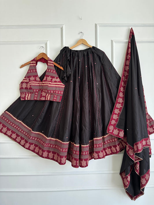 Navaratri Special Ajrakh Cotton Chaniya Choli