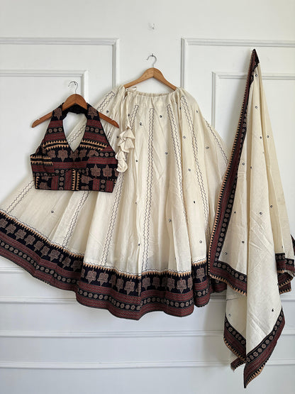 Navaratri Special Ajrakh Cotton Chaniya Choli