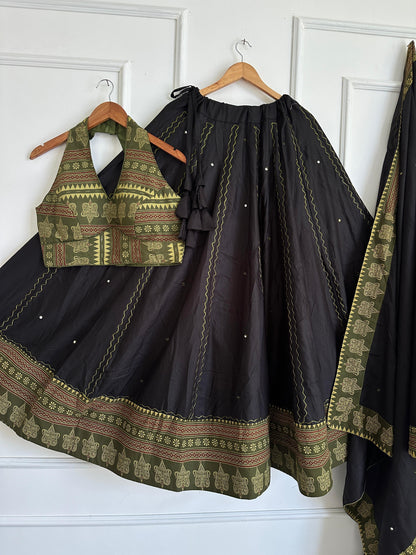 Navaratri Special Ajrakh Cotton Chaniya Choli