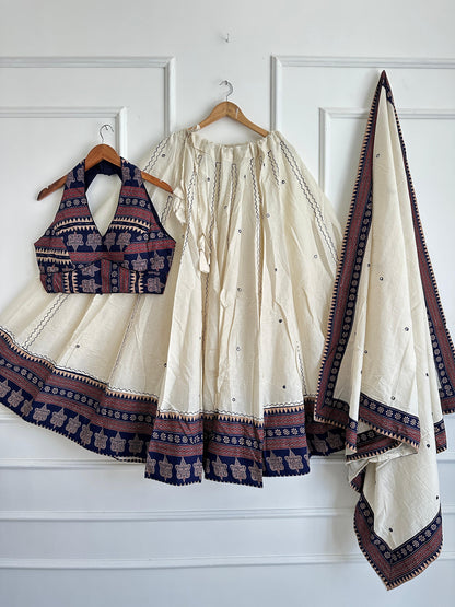 Navaratri Special Ajrakh Cotton Chaniya Choli