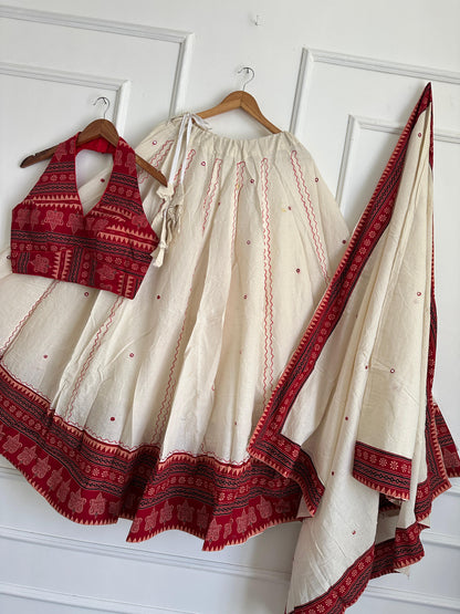 Navaratri Special Ajrakh Cotton Chaniya Choli