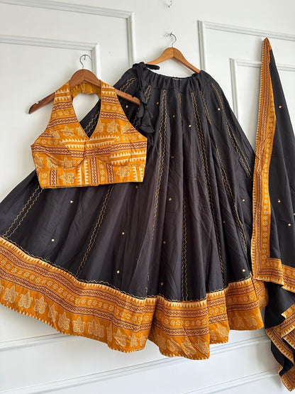 Navaratri Special Ajrakh Cotton Chaniya Choli