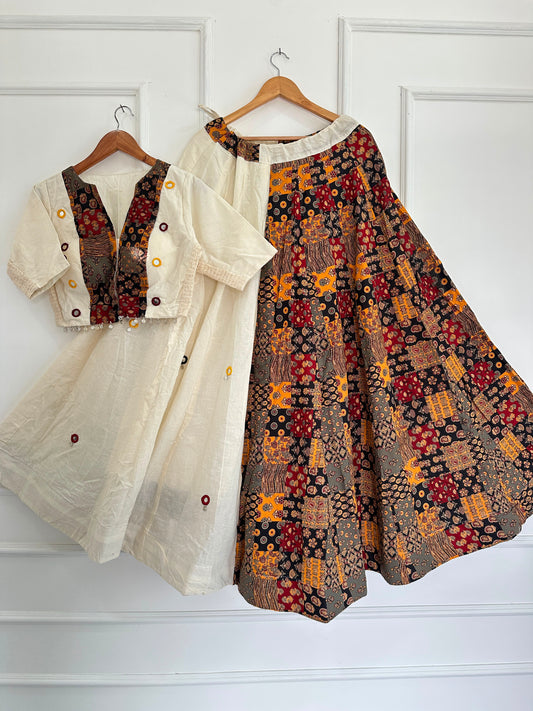 Navaratri Special Ajrakh Cotton Chaniya Choli