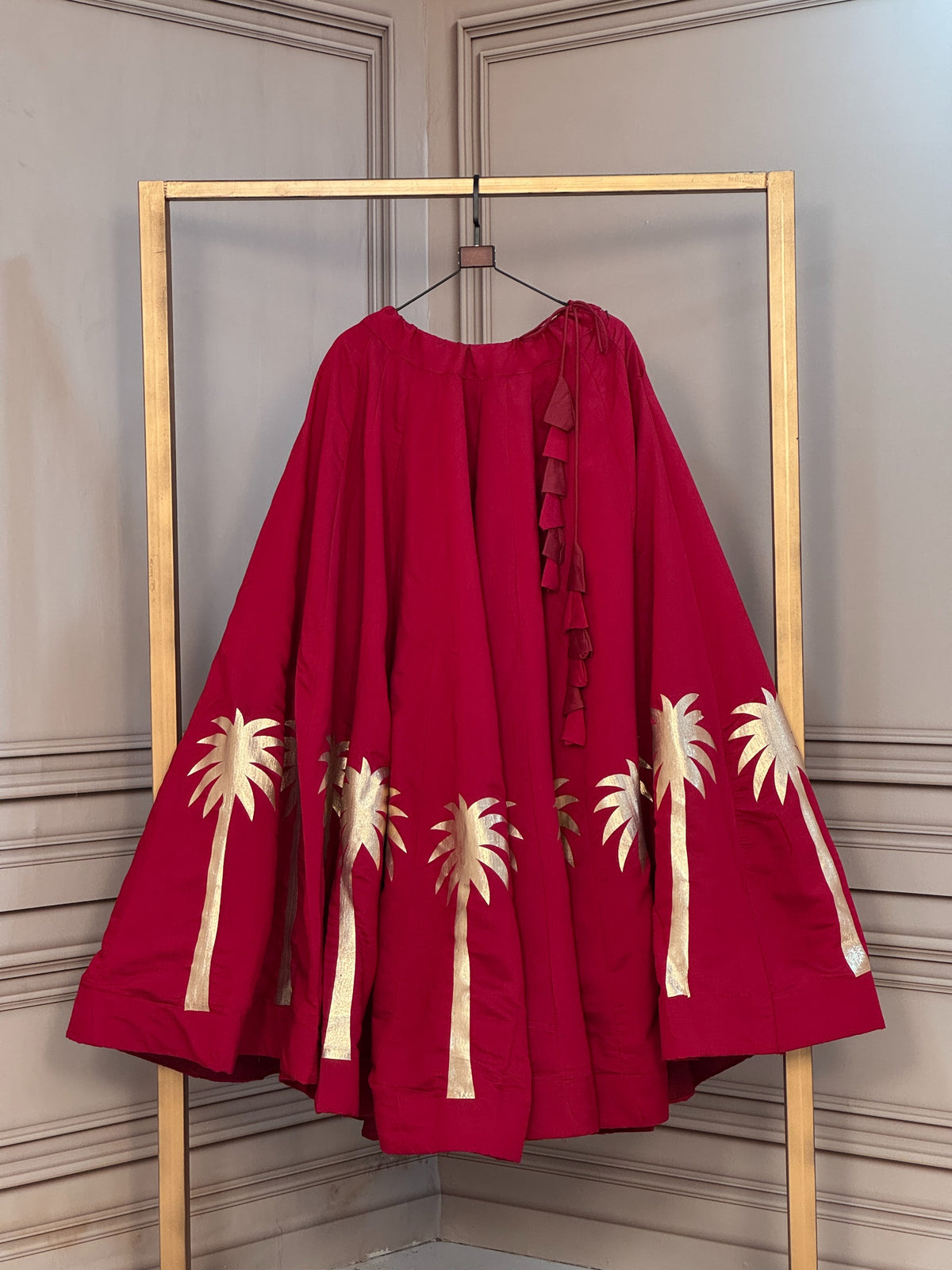 Navaratri Special Roman Silk Chaniya Skirt