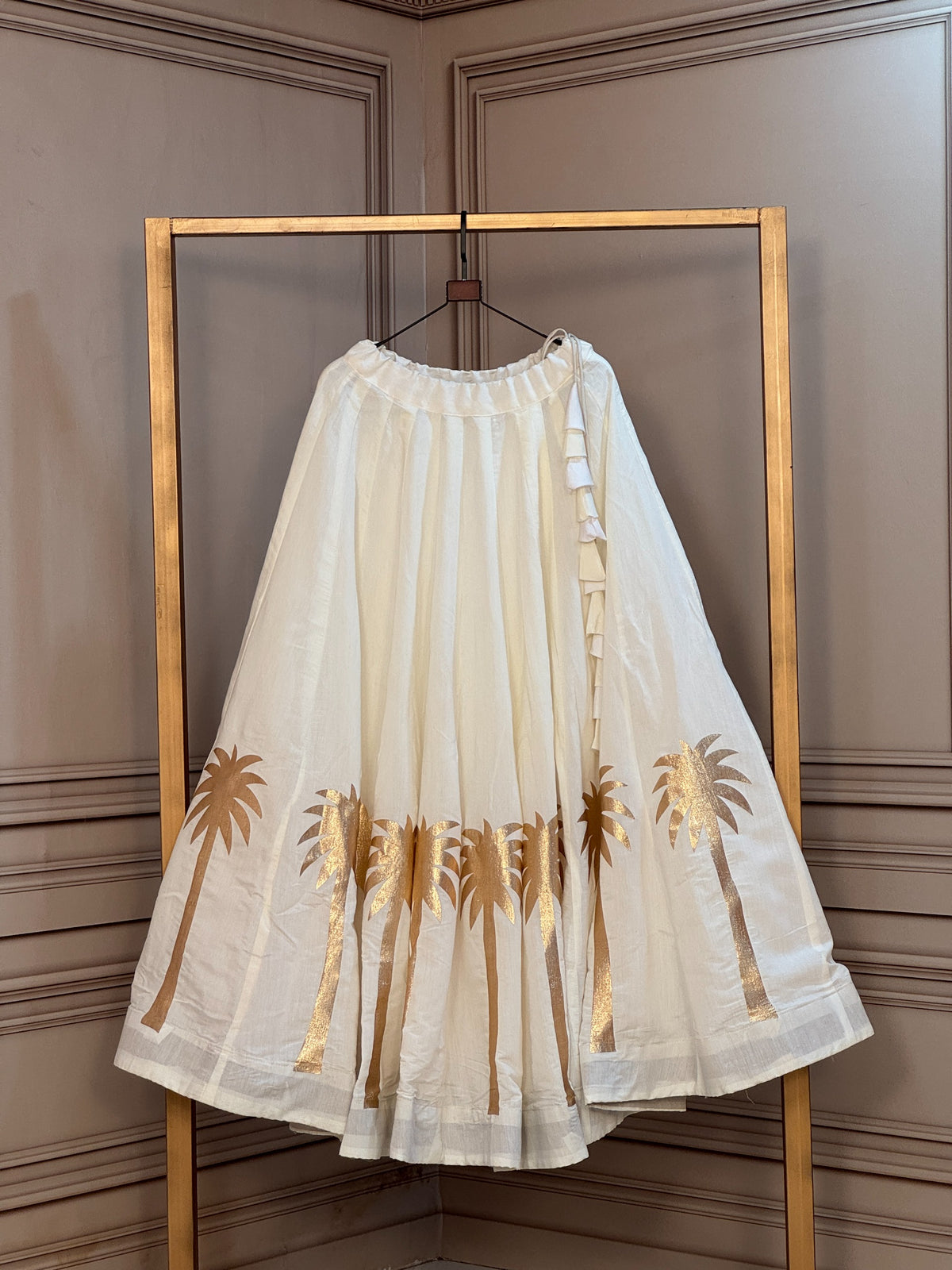 Navaratri Special Roman Silk Chaniya Skirt