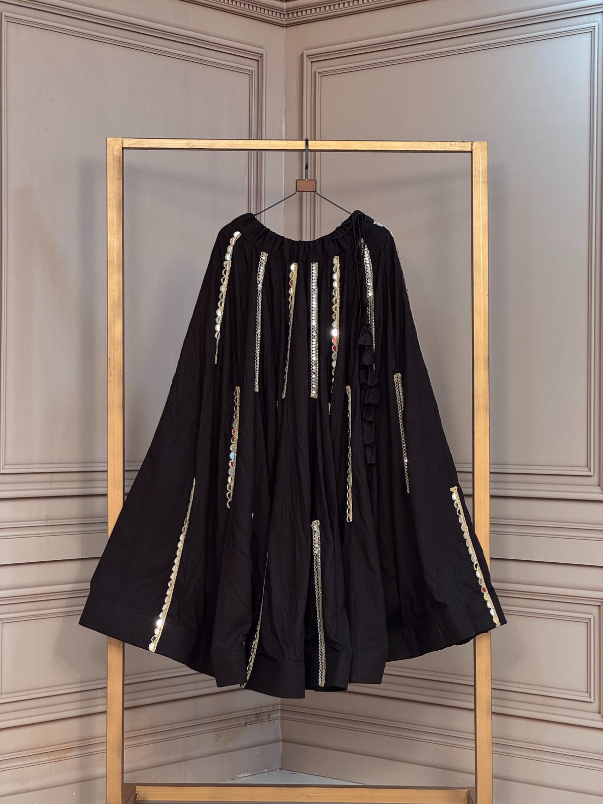 Navaratri Special Roman Silk Chaniya Skirt