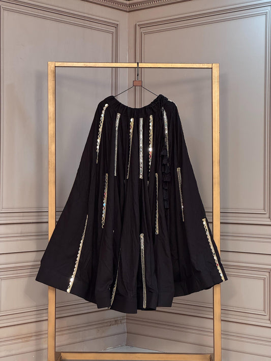 Navaratri Special Roman Silk Chaniya Skirt