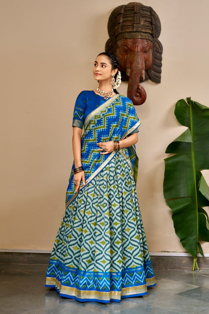 Navaratri Special Tussar Chaniya Choli Lehenga