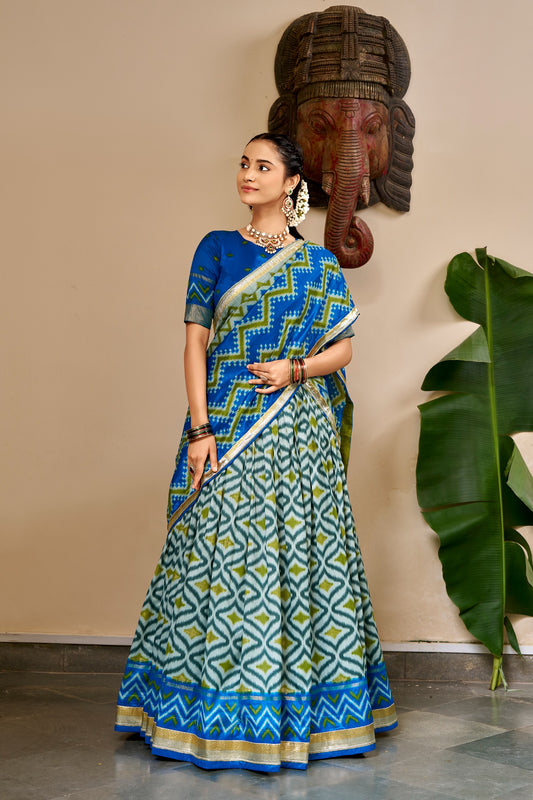 Navaratri Special Tussar Chaniya Choli Lehenga