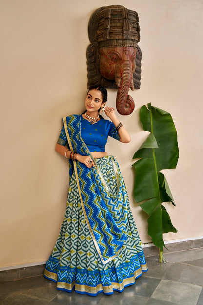 Navaratri Special Tussar Chaniya Choli Lehenga