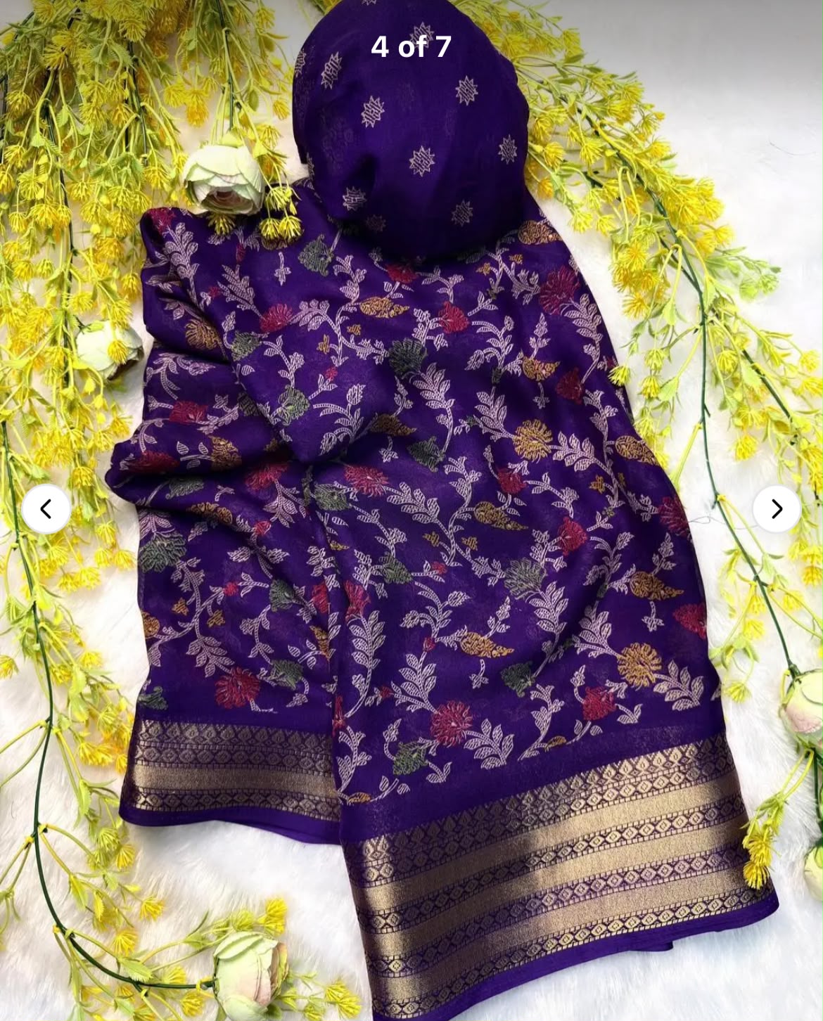 Soft Semi Dola Silk Kalamkari Printed Saree