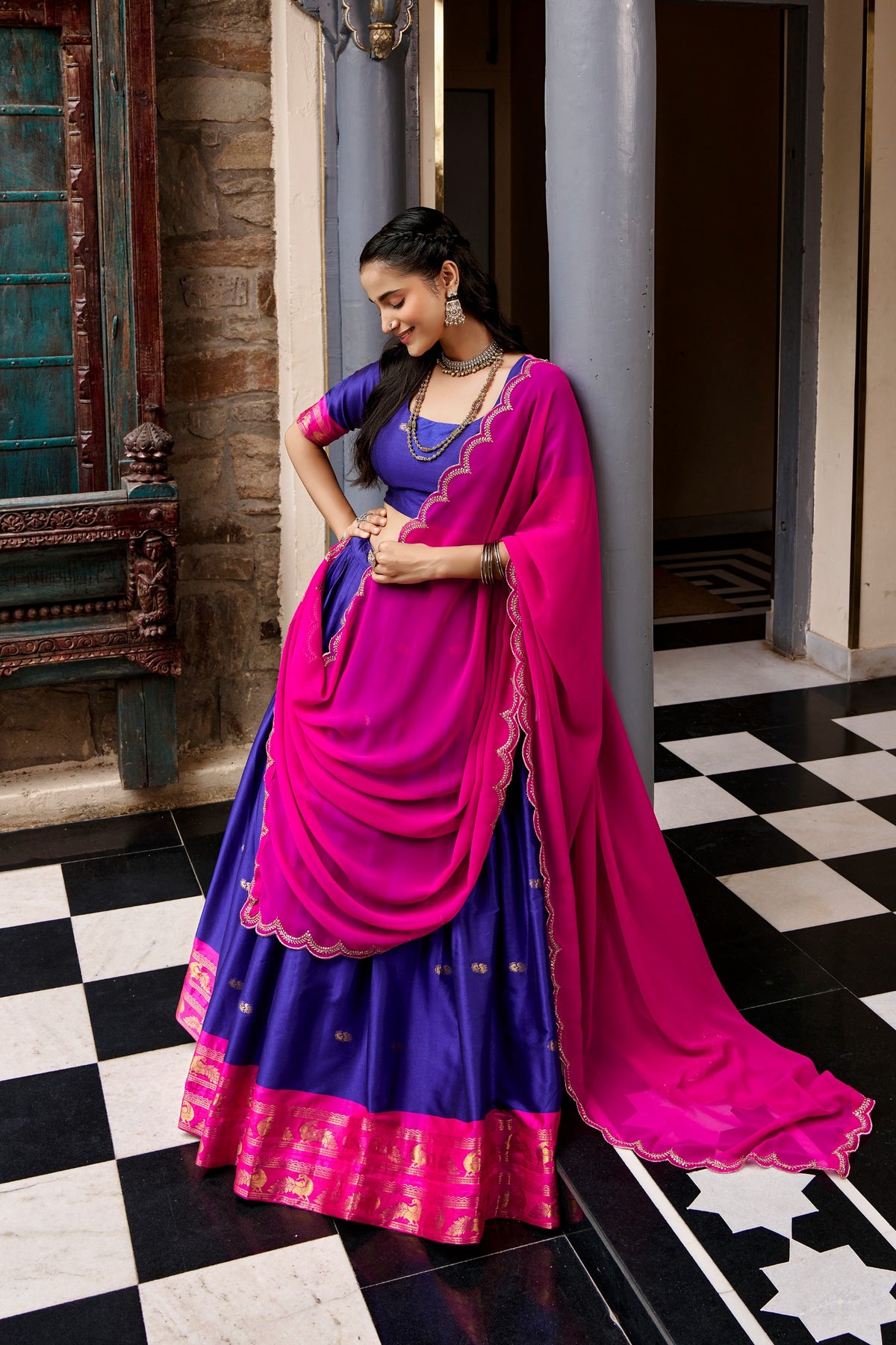 Navaratri Special Readymade Dhavani / Lehenga Collection