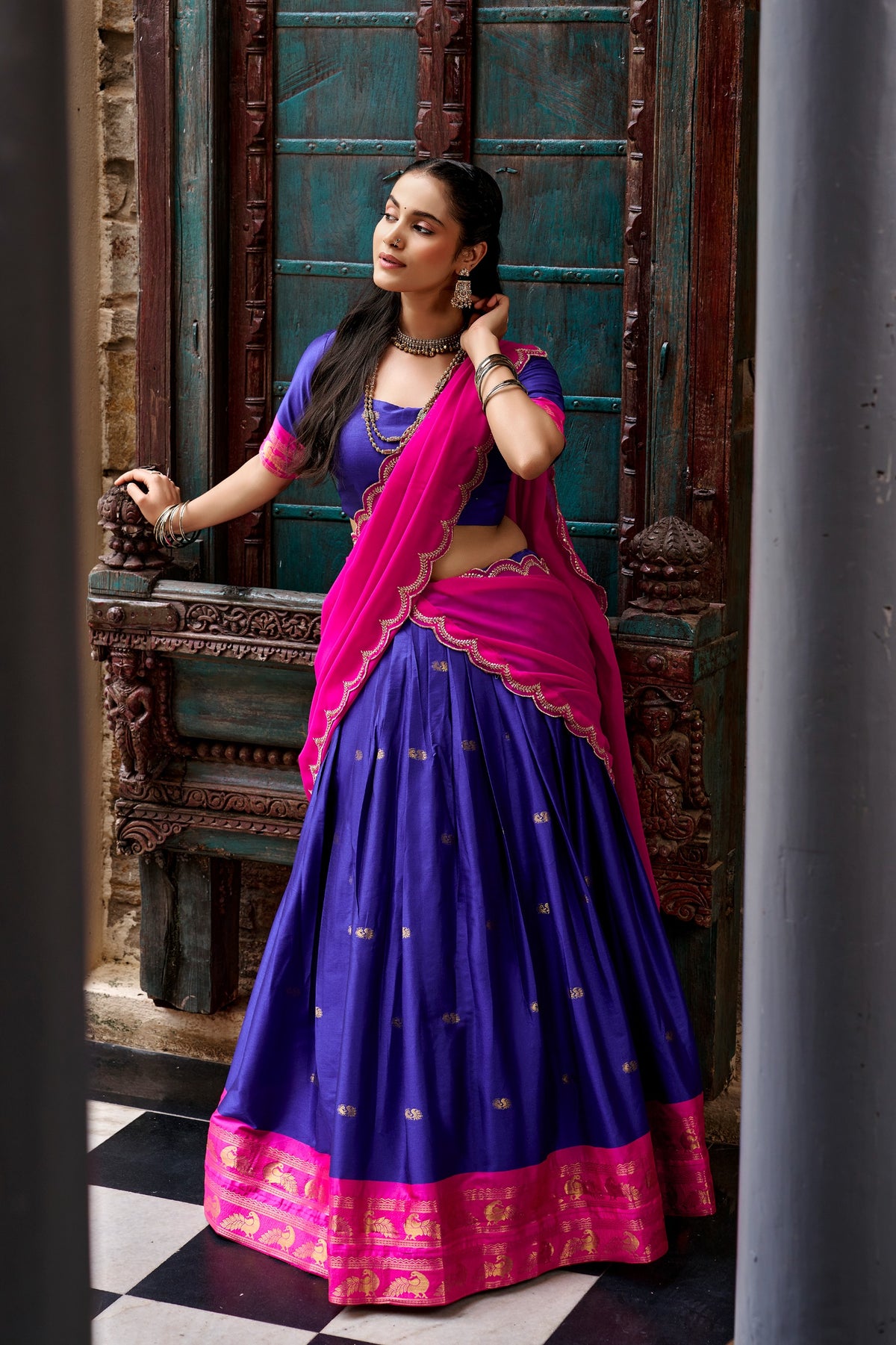 Navaratri Special Readymade Dhavani / Lehenga Collection