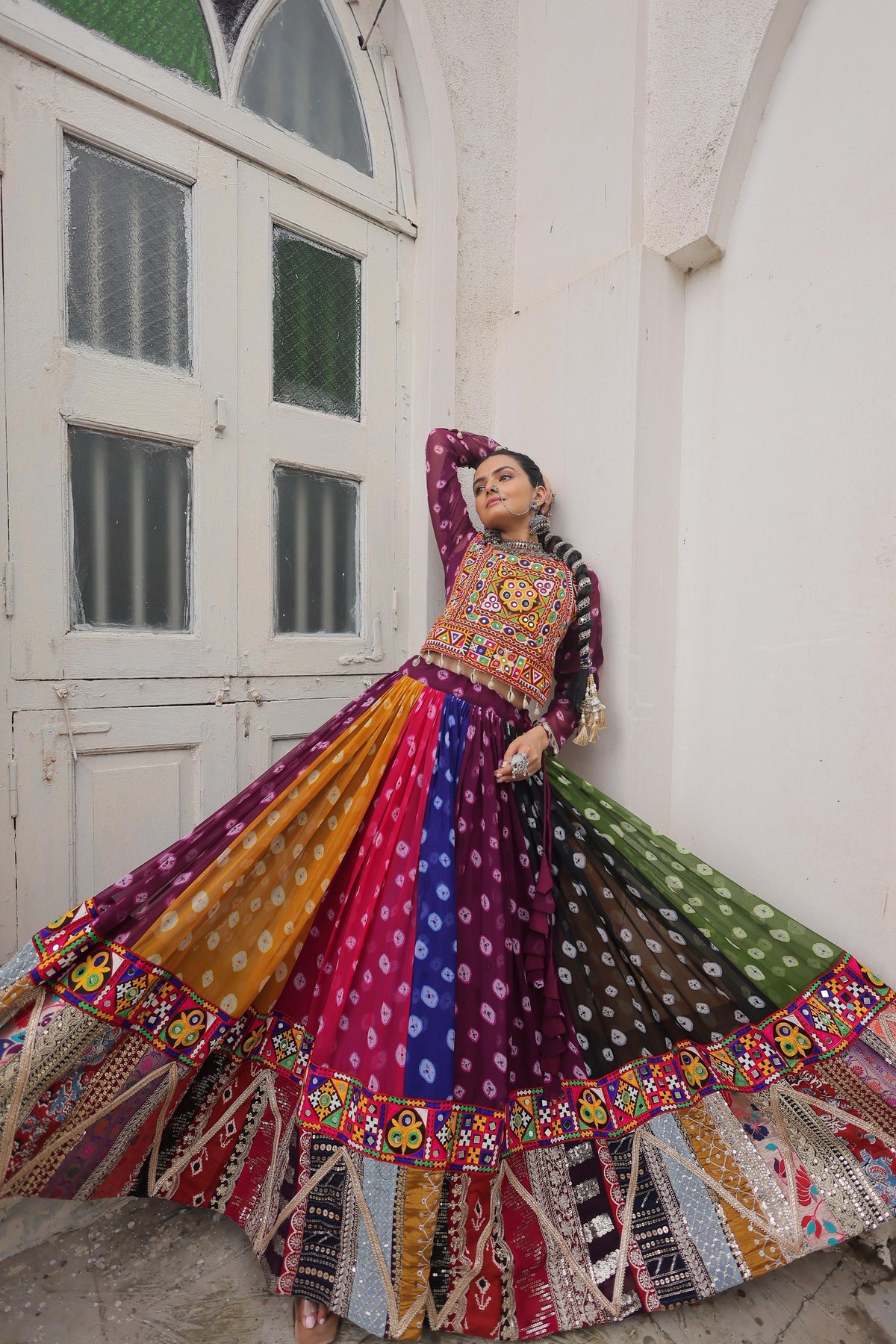 Navaratri Special Georgette Kutch Work Chaniya Choli