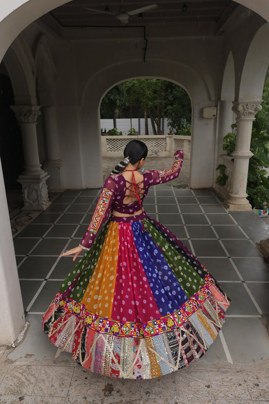 Navaratri Special Georgette Kutch Work Chaniya Choli