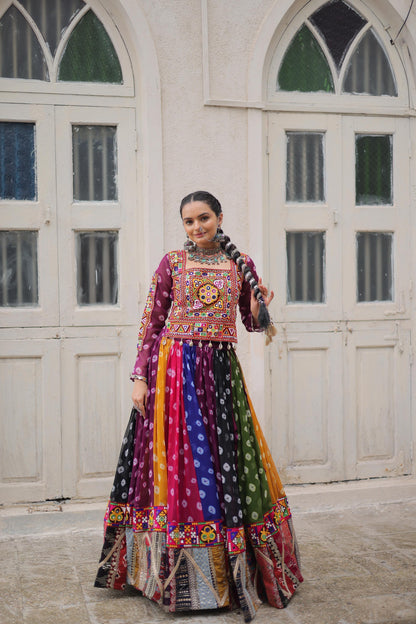 Navaratri Special Georgette Kutch Work Chaniya Choli