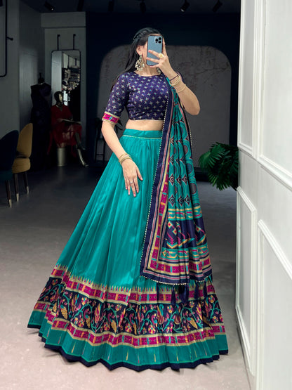 Navaratri Special Tussar Chaniya Choli Lehenga
