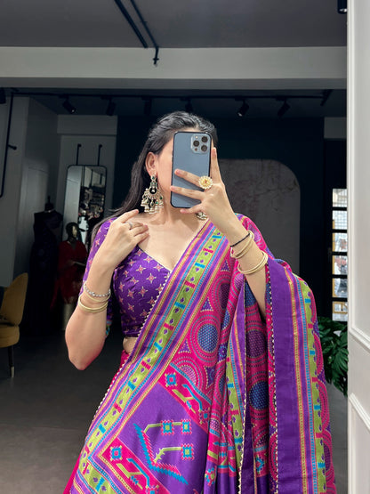 Navaratri Special Tussar Chaniya Choli Lehenga