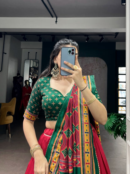 Navaratri Special Tussar Chaniya Choli Lehenga