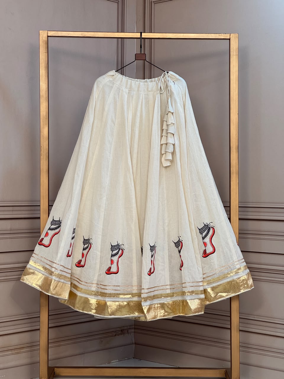 Navaratri Special Kota Cotton Silk Chaniya Skirt