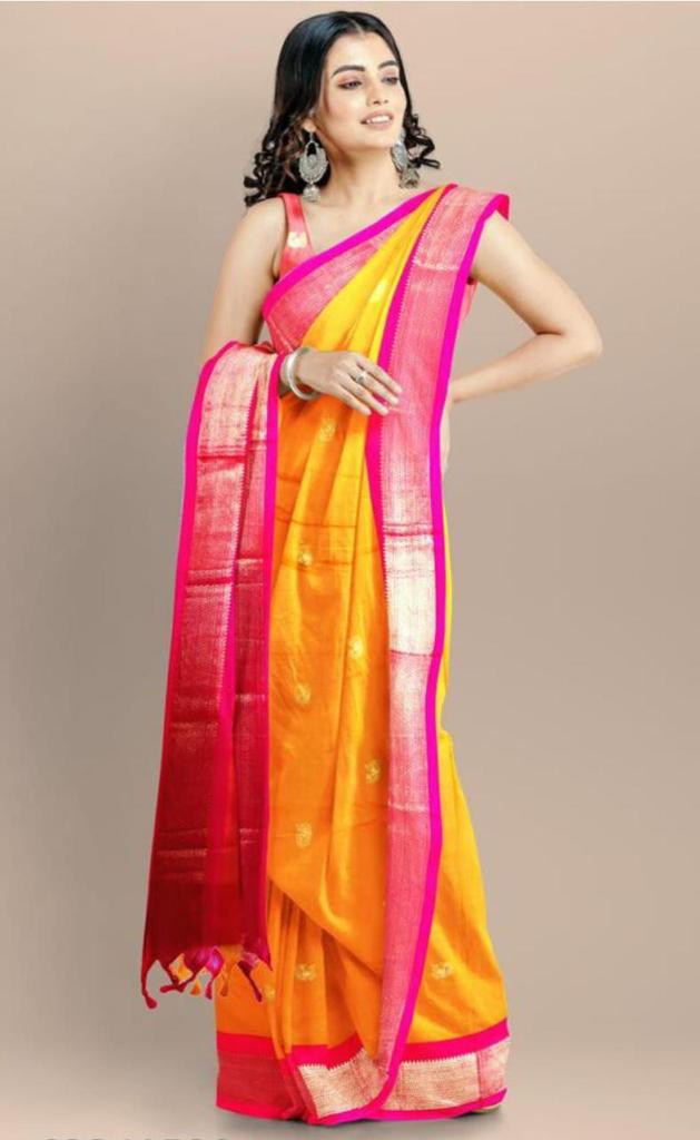 Cotton Silk Weaving Saree