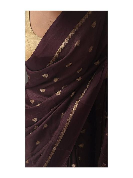 Khadi Viscose Silk Saree with Viscose Jacquard Bhutta Weaving