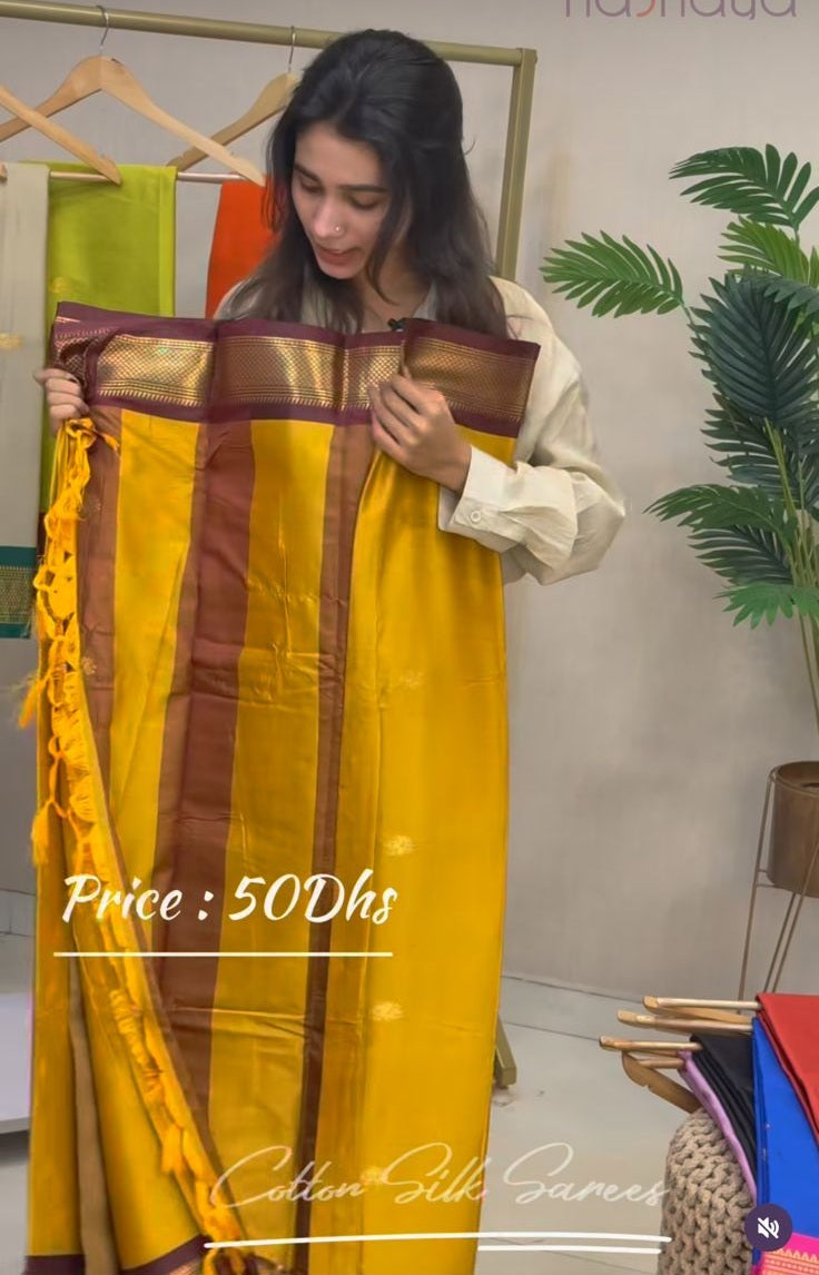 Cotton Silk Weaving Saree