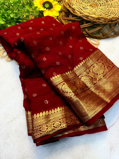 Cotton Silk Saree with Jacquard Weaving