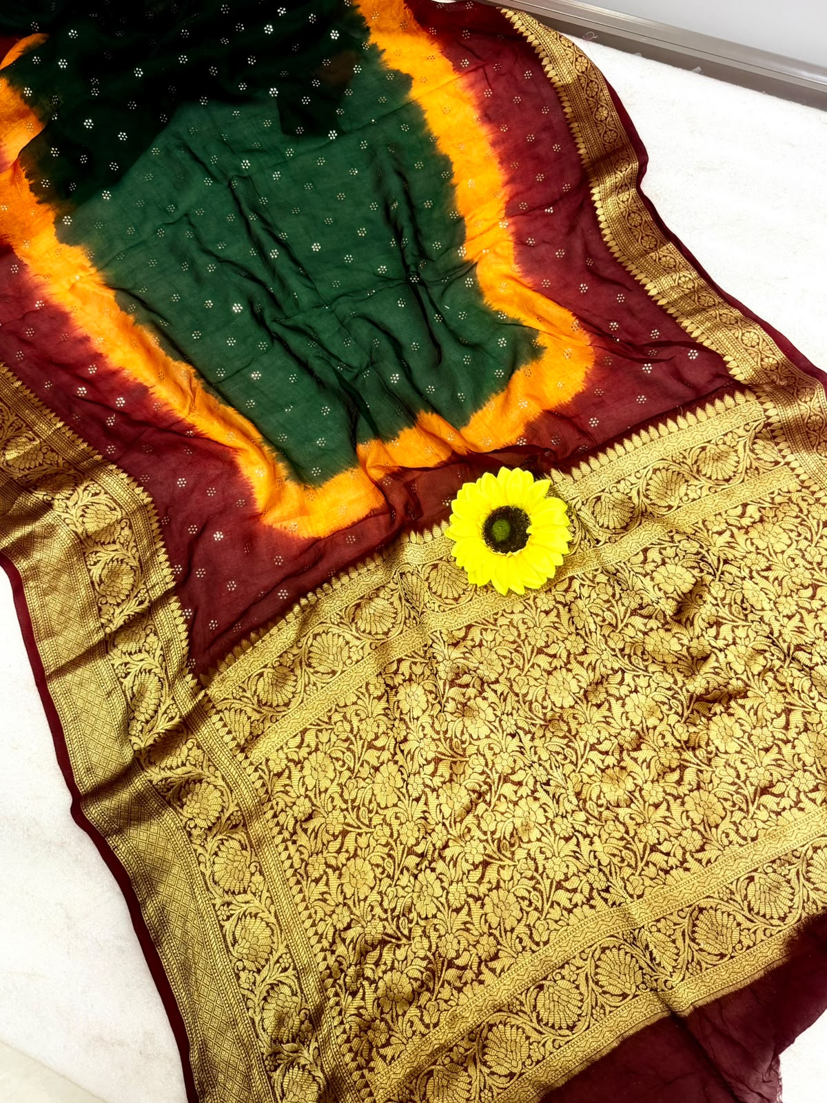 Cotton Silk Saree with Jacquard Weaving