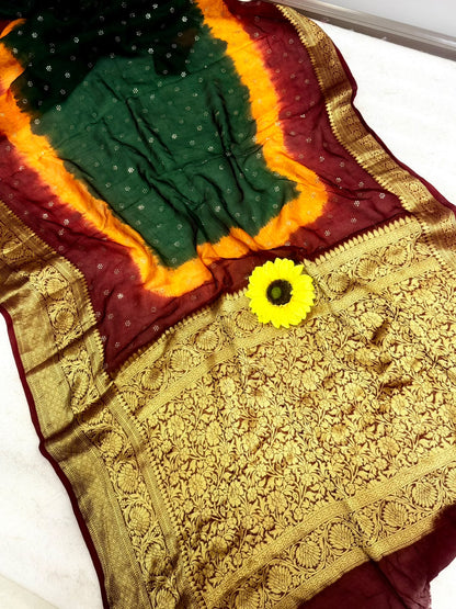 Cotton Silk Saree with Jacquard Weaving