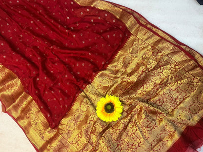 Cotton Silk Saree with Jacquard Weaving