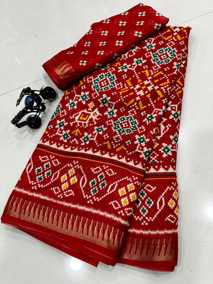 Georgette Patola Printed Saree