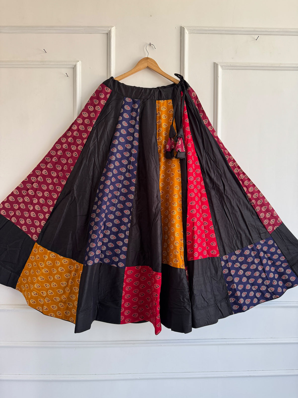 Ajrakh Cotton Mirror Work Chaniya Choli Set
