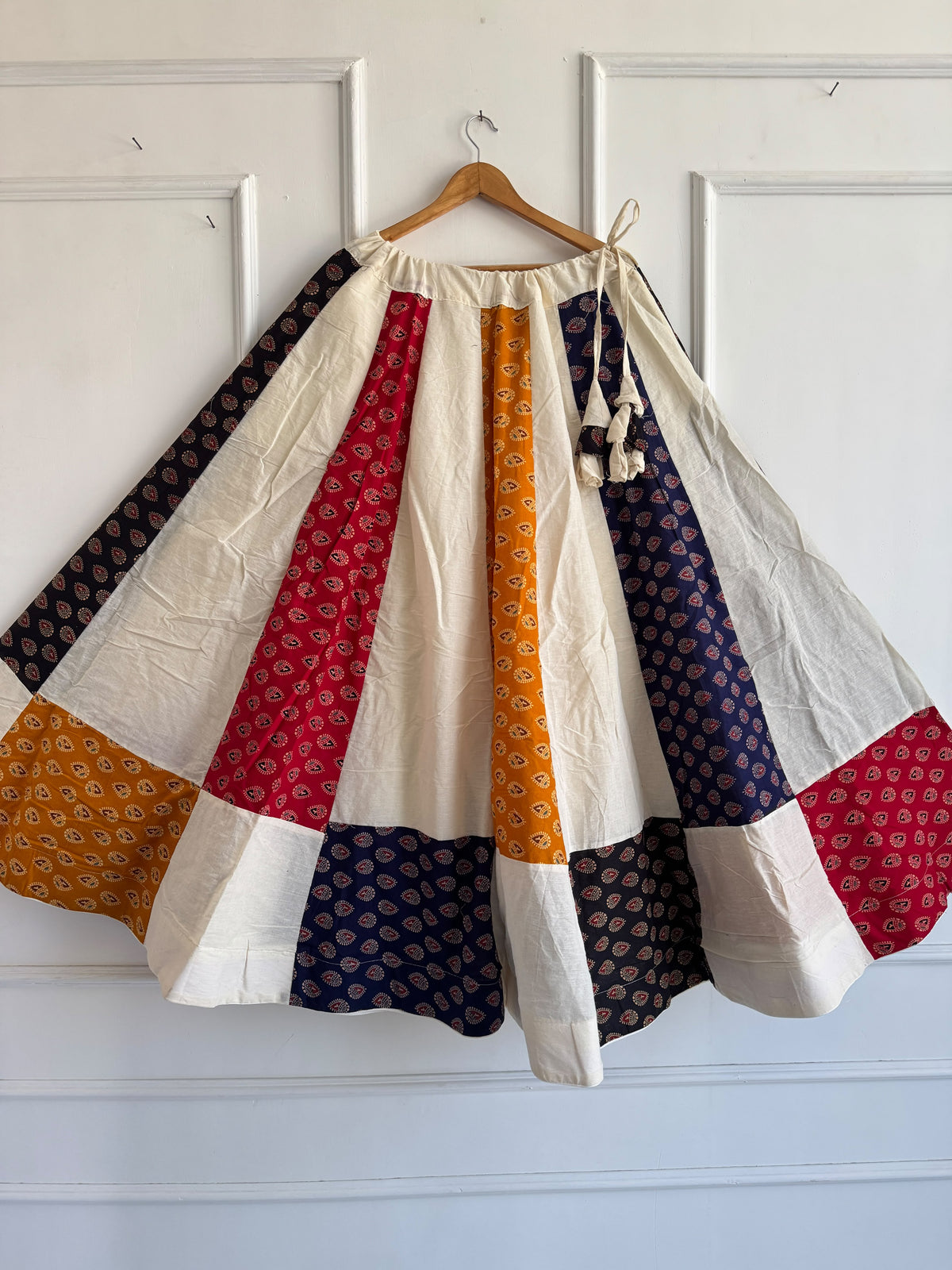 Ajrakh Cotton Mirror Work Chaniya Choli Set