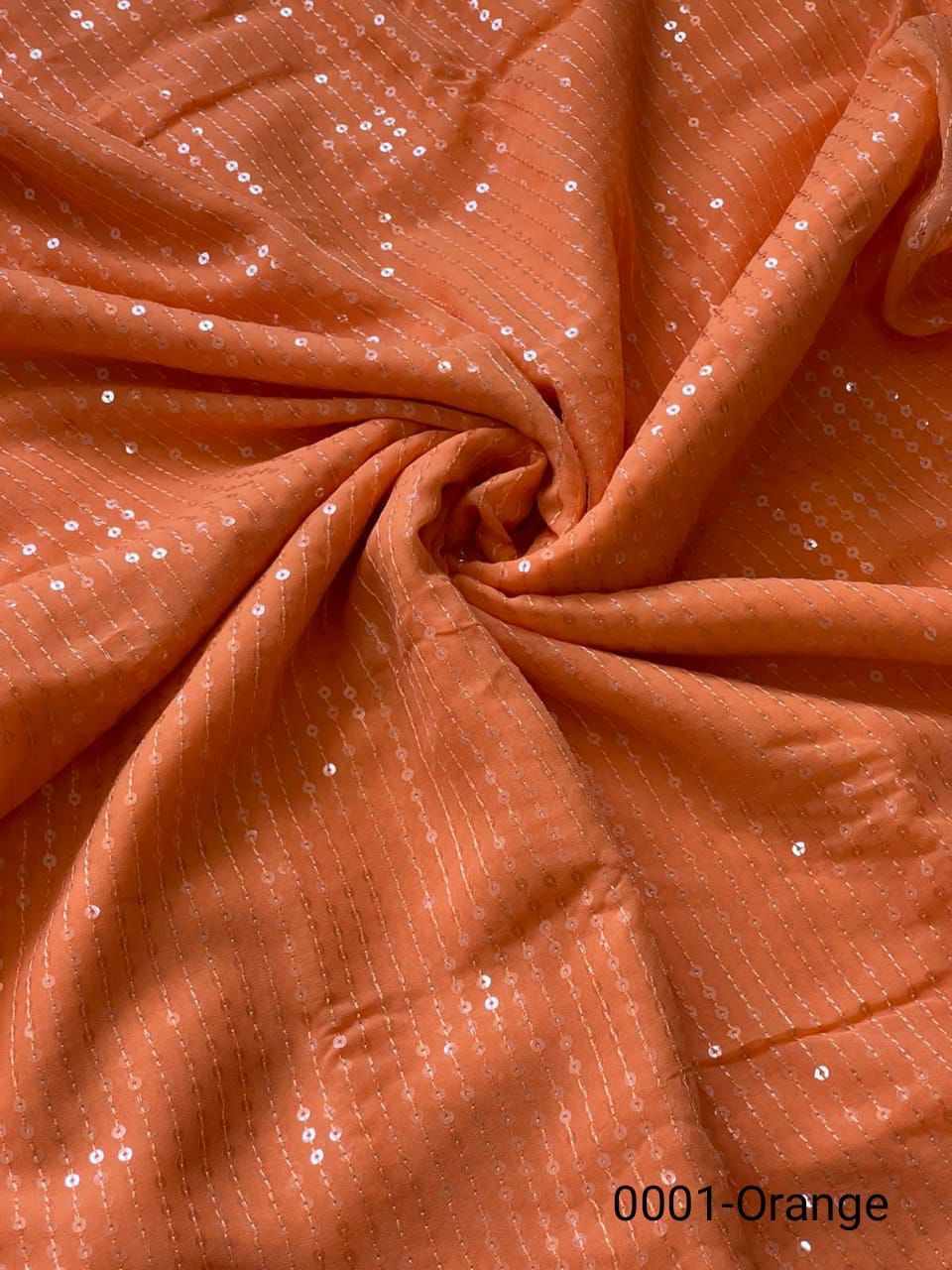 Georgette Sequence Work Saree